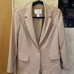 Oscar de la Renta Beige Blazer 94 % wool